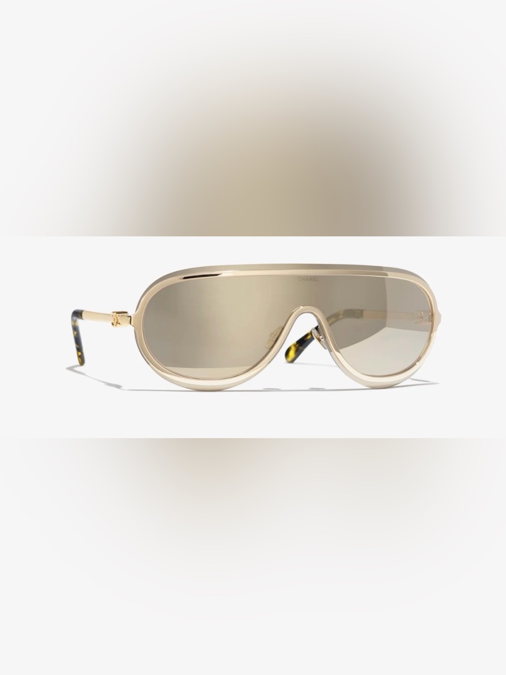 Chanel SHIELD SUNGLASSES BNIB Gold SOLD OUT